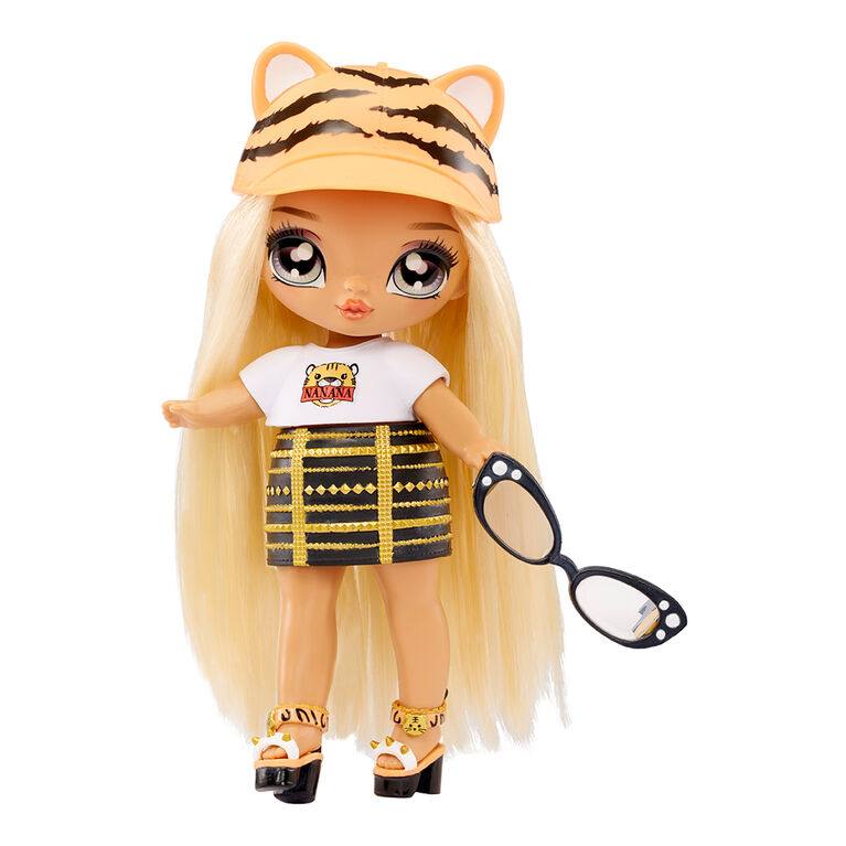 Na Na Na Fuzzy Surprise série 1 Tiger Linda - Poupée-mannequin articulée de 7 po (18 cm)