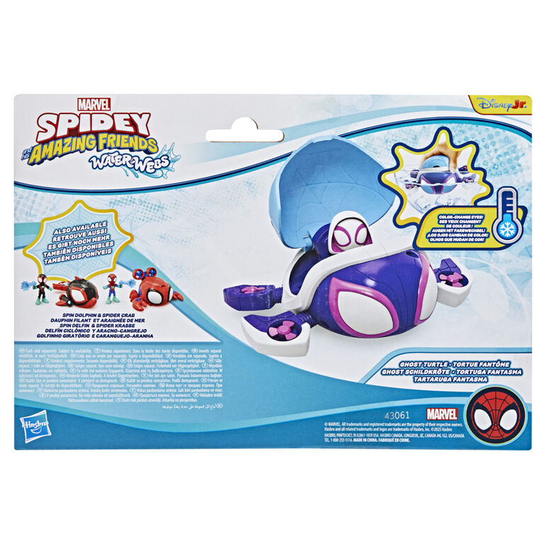 Marvel Spidey and his Amazing Friends Water-Webs Ghost Turtle Submarine Toy