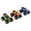 Monster Jam, Coffret de 3 Ground Shaker (Grave Digger, El Toro Loco et Blue Thunder), véhicules en métal moulé à l'échelle 1:64