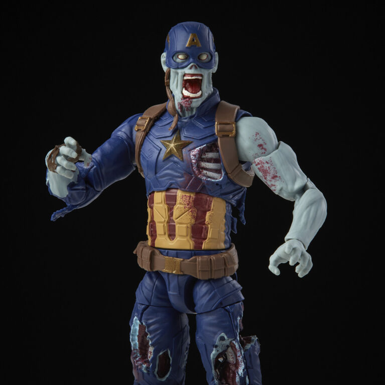 Hasbro Marvel Legends Series, figurine Zombie Captain America de 15 cm avec design premium et 1 accessoires