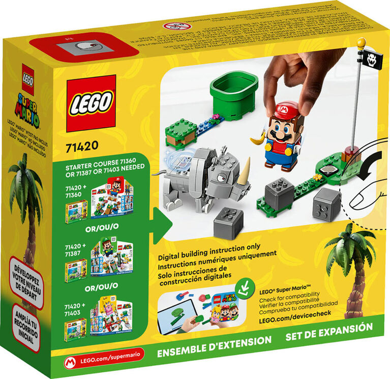 LEGO Super Mario Rambi the Rhino Expansion Set 71420 (106 Pieces)