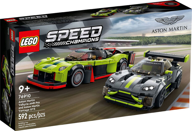 LEGO Speed Champions Aston Martin Valkyrie AMR Pro and Aston Martin Vantage GT3