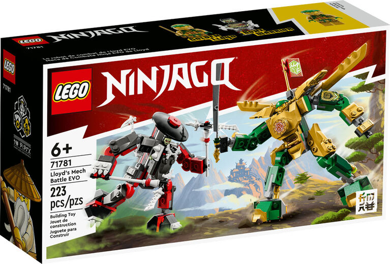 LEGO NINJAGO Le robot de combat de Lloyd EVO 71781 Ensemble de jeu de construction (223 pièces)