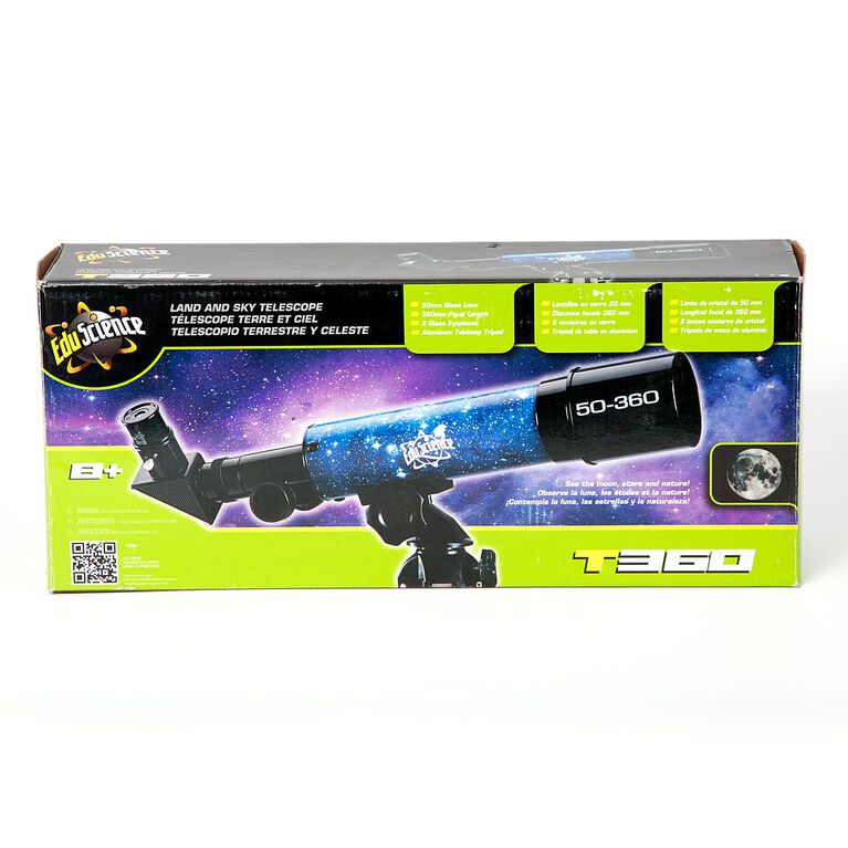 Edu Science Land & Sky 360 Tabletop Refractor Telescope Blue Toys R