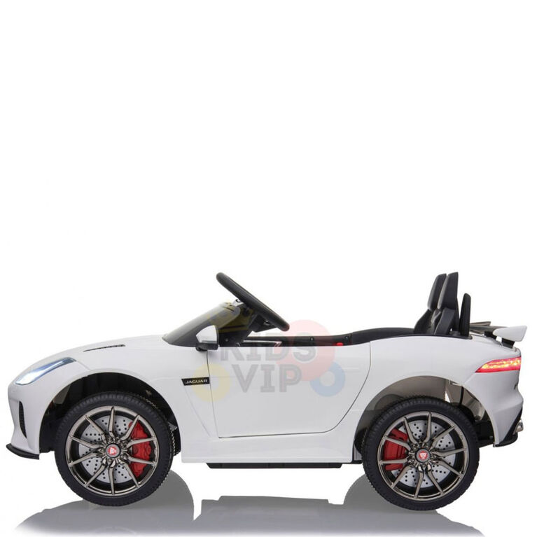KidsVip 12V Kids & Toddlers Jaguar F Type Ride On Car w/Remote Control - White