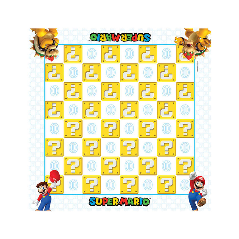 CHECKERS & TIC TAC TOE: Super Mario vs. Bowser – The Op Games