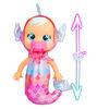 Cry Babies Tiny Cuddles Mermaids Delphine - 9" Baby Doll | Metallic Pajamas with Mermaid Tail