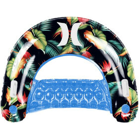Hurley - Chaise de piscine flottante gonflable, motif tropical sombre