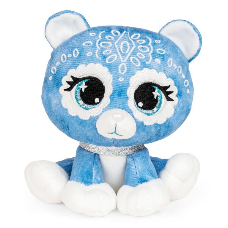 P.Lushes Designer Fashion Pets Demi Jeane Bear Premium Stuffed Animal Soft Plush, Blue, 6"