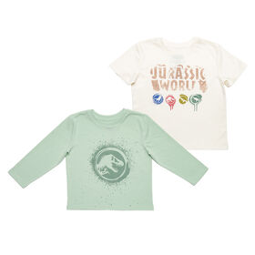 Jurassic Park - 2 Piece Combo Set - Green & Off White - Size 3T - Toys R Us Exclusive