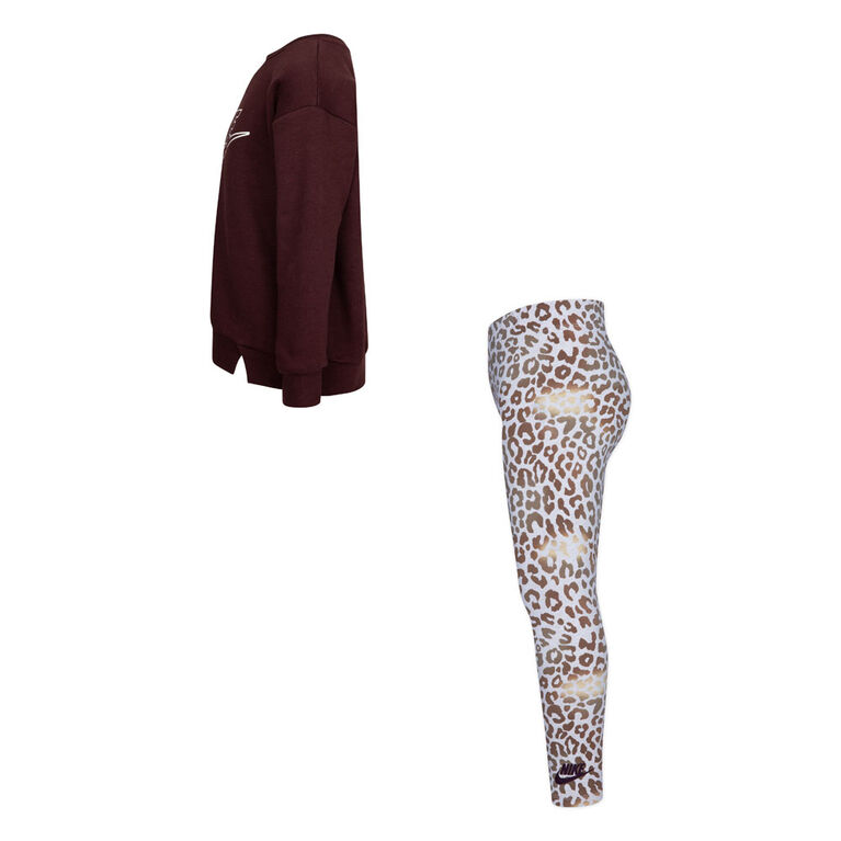 Nike Legging Set - Pale Ivory- Size 6X
