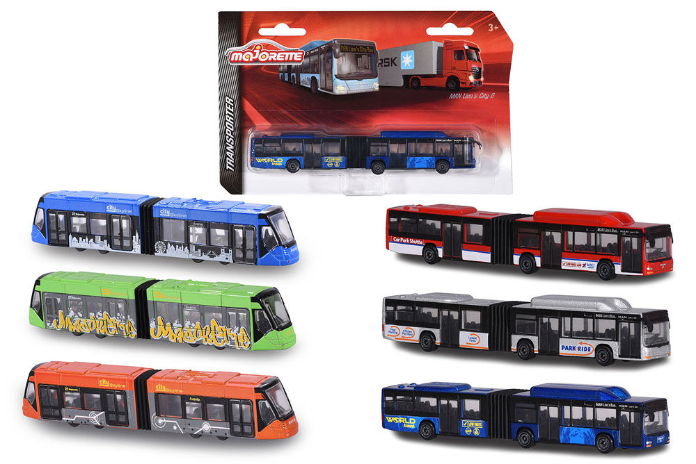 Majorette City Bus Colours and styles may vary. Style selected at purchase