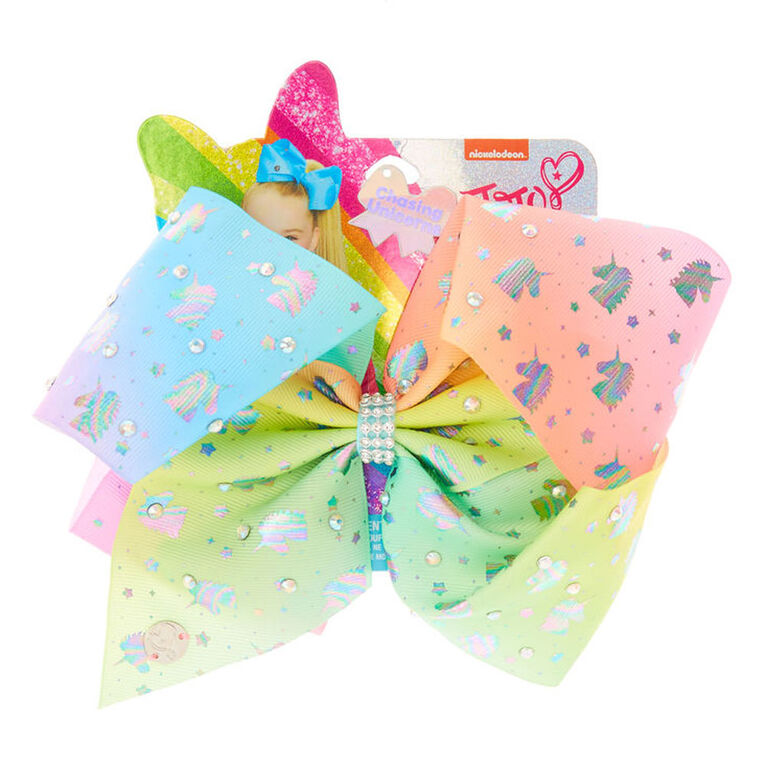 Jojo Siwa Bow Pastel Colours With Unicorn Print Colours May