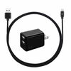 Blu Element  Chargeur Mural Dual USB 3.4A avec Lightning Câble Noir