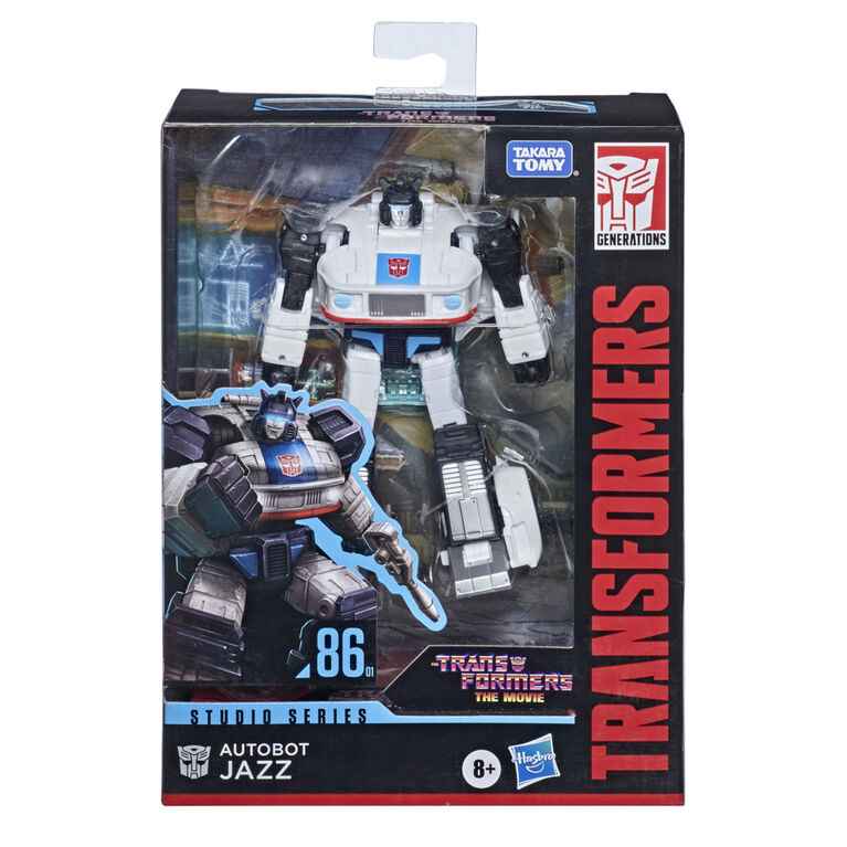 Transformers Toys Studio Series 86-01 Deluxe Class The Movie 1986 Autobot Jazz Action Figure