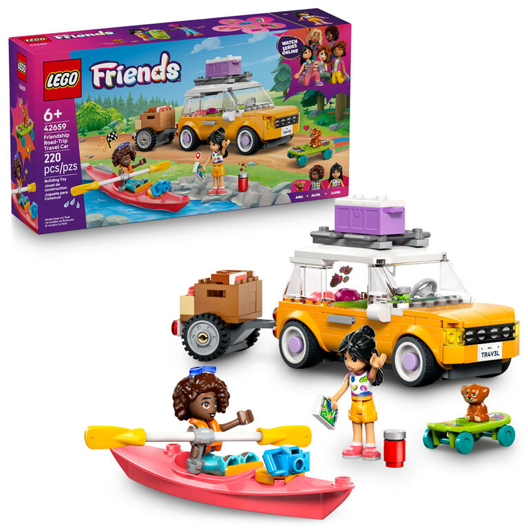 LEGO Friends Friendship Road-Trip Travel Car Toy - Pretend Play Building Toys for Kids, Age 6+ - 42659