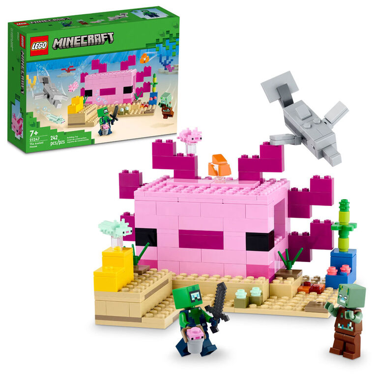 LEGO Minecraft La maison Axolotl 21247 Ensemble de jeu de construction (242 pièces)