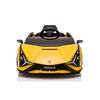 KidsVip 12V Kids and Toddlers Lamborghini Sian 4WD Ride on Car w/Remote Control - Yellow - English Edition