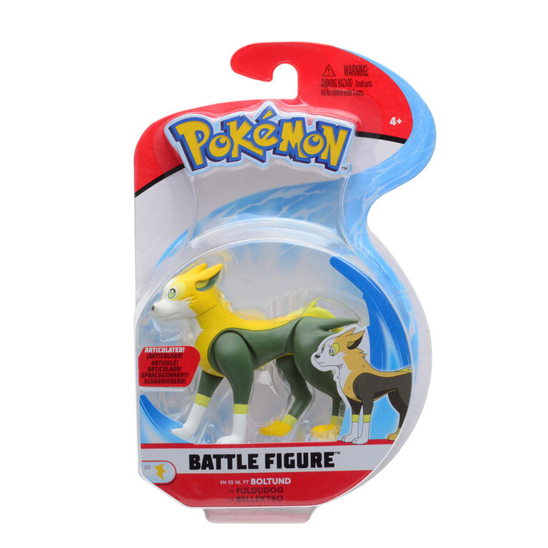 Pokémon - Figurine de combat, paquet de 2 - Fulgudog (Boltund)