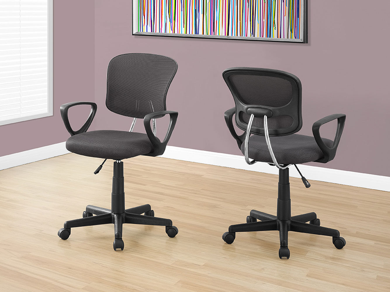 Office Chair - Grey Mesh Juvenile / Multi-Position