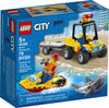 LEGO City Great Vehicles Le Tout-Terrain de secours de la plage 60286 (79 pièces)