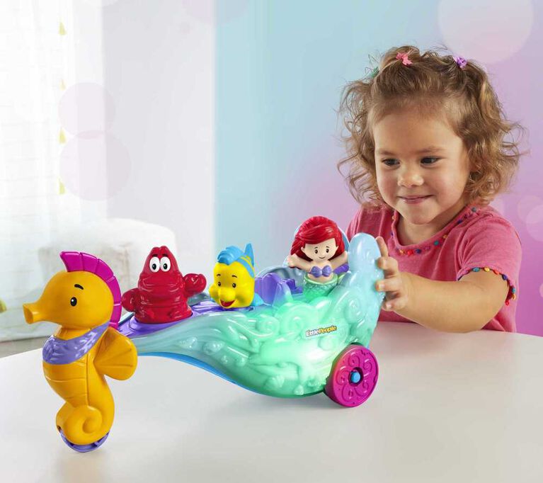 Disney Princess Ariel's Light-Up Sea Carriage by Little People