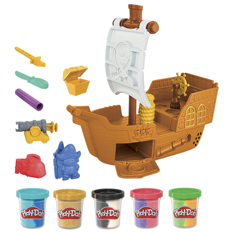 Play-Doh Pirate Adventure Ship Playset, Pirate Toys for Kids - R Exclusive