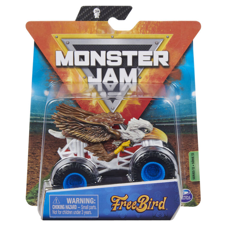 Monster Jam, Official FreeBird Monster Truck, Die-Cast Vehicle, Crazy Creatures Series, 1:64 Scale