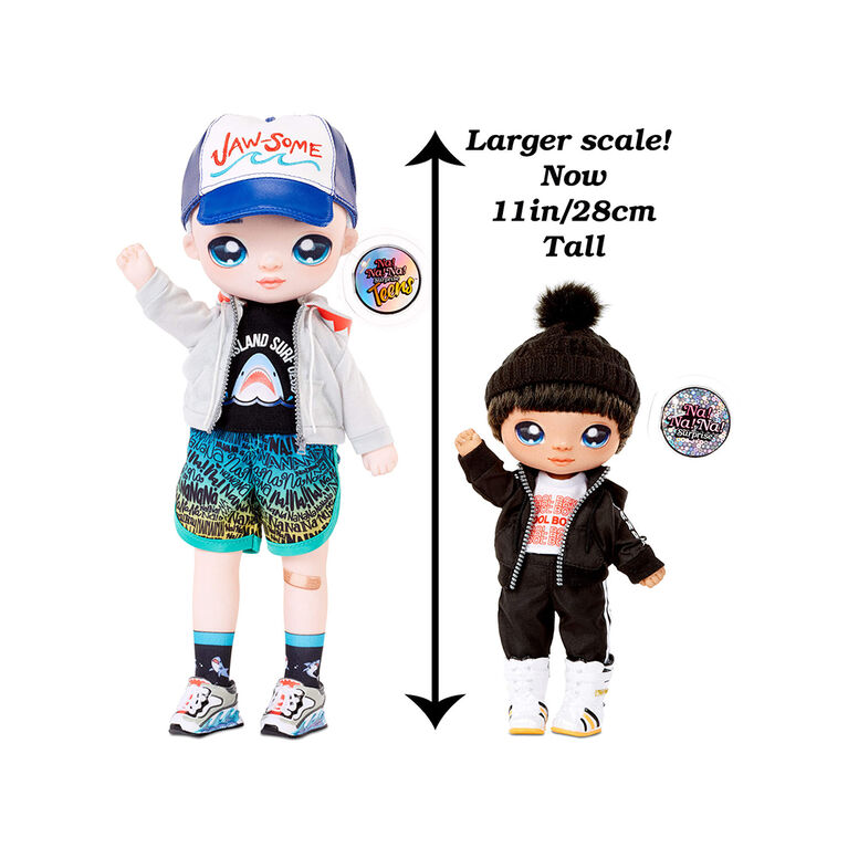 Na! Na! Na! Surprise Teens Fashion Doll - Quinn Nash, 11" Soft Fabric Boy Doll, Shark Inspired