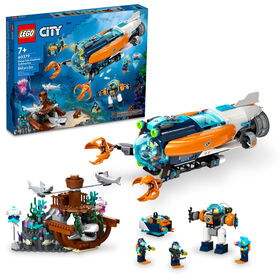 LEGO City Deep-Sea Explorer Submarine 60379 Building Toy Set (842 Pieces)