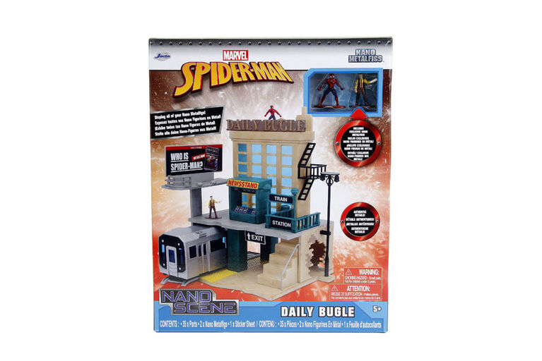 Spiderman New York City Deluxe Nano Scene with 2 Nano Figures