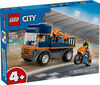 LEGO City Le transport de motos - Ensemble de construction de v&eacute;hicules jouets - Camion plateau - 2 Figurines - 60491