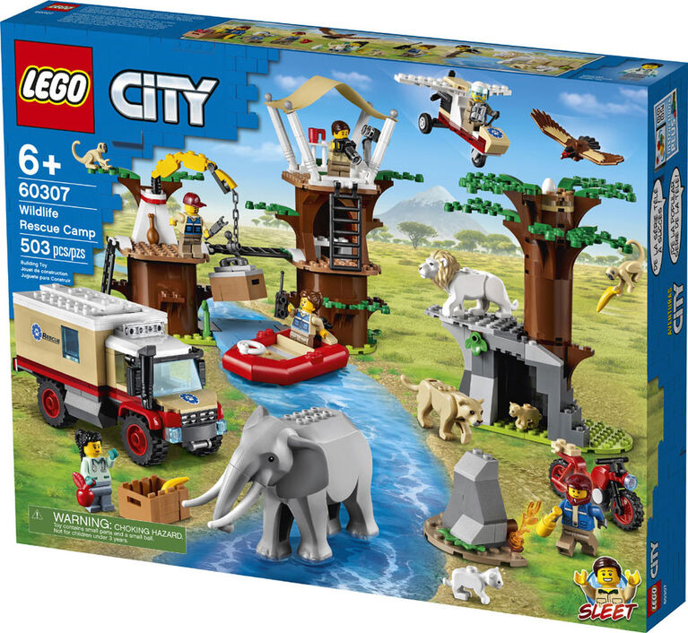LEGO City Wildlife Le camp de sauvetage d'animaux 60307 (503 pièces)