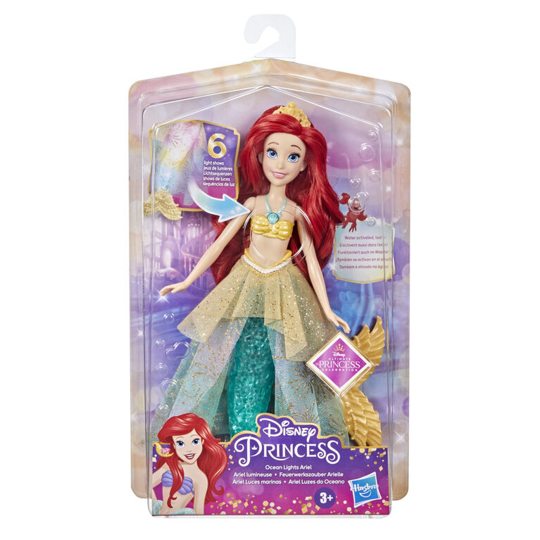 Disney Princesses, Ariel lumineuse, poupée La petite sirène - Notre exclusivité