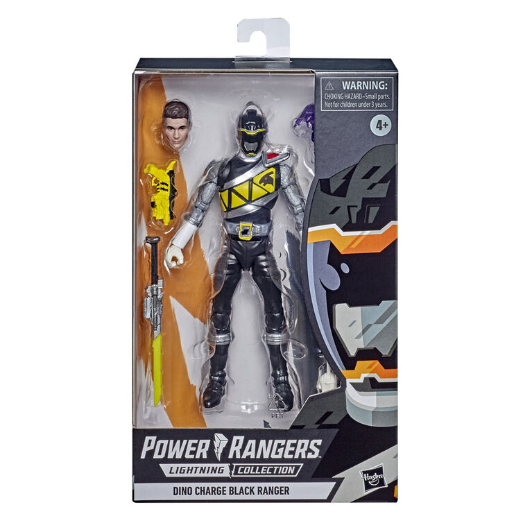 Power Rangers Lightning Collection 6-Inch Dino Charge Black Ranger Premium Collectible - R Exclusive