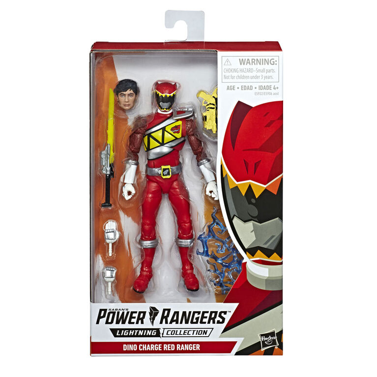 Power Rangers Lightning Collection 6-Inch Dino Charge Red Ranger Collectible Action Figure