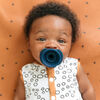 Doddle and Co - The Pop and Go - Silicone Pacifier - 2 Pack - Dove/Coal - 0 to 3 Months