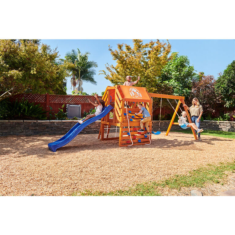 Real Wood Adventures Panther Peak Backyard Playset for Kids by Little Tikes