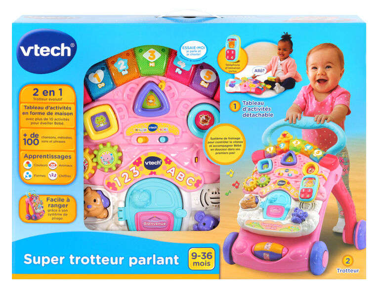VTech Stroll and Discover Activity Walker - Pink - French Edition - Exclusive