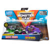 Monster Jam, Coffret de 2 véhicules authentiques Grave Digger vs Wild Flower