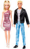 Barbie et Ken - Poupées avec 5 tenues chacune, blondes