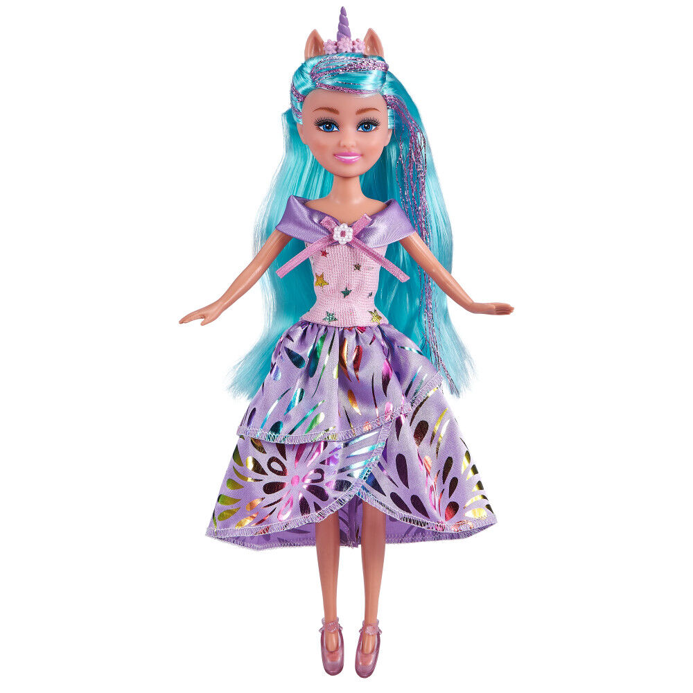 unicorn and doll set