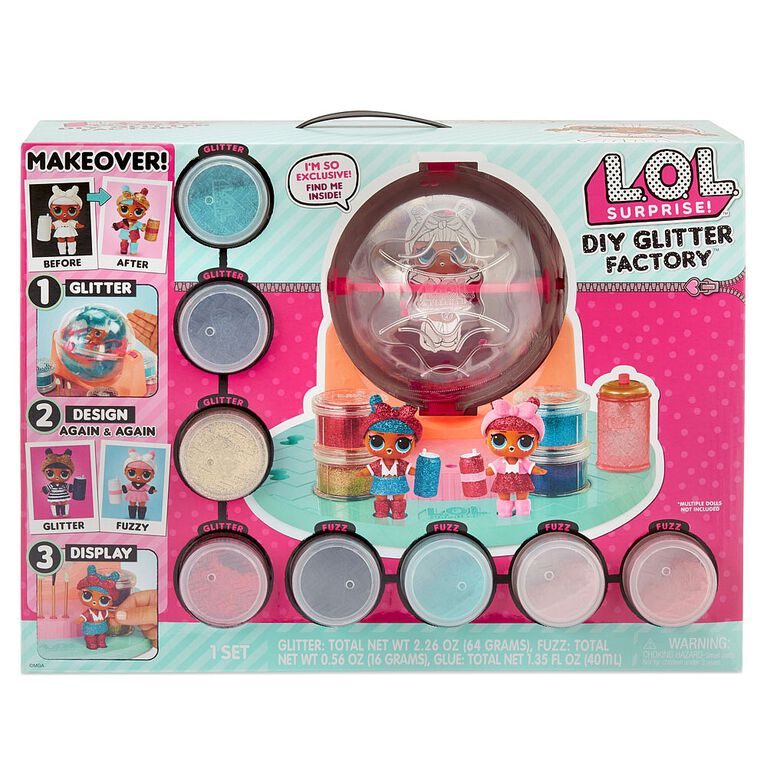 L.O.L. Surprise! DIY Glitter Factory Playset with Exclusive Doll - English Edition