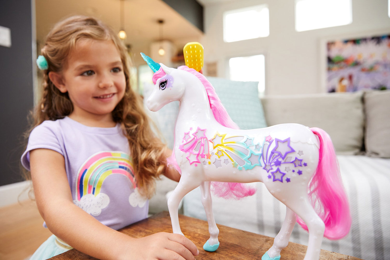 Dolls Toys Games Barbie Dreamtopia Brush N Sparkle Unicorn Toys