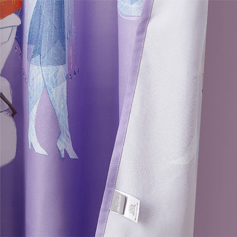 Rideaux Disney Frozen pour Enfants, Ensemble de 2 Panneaux