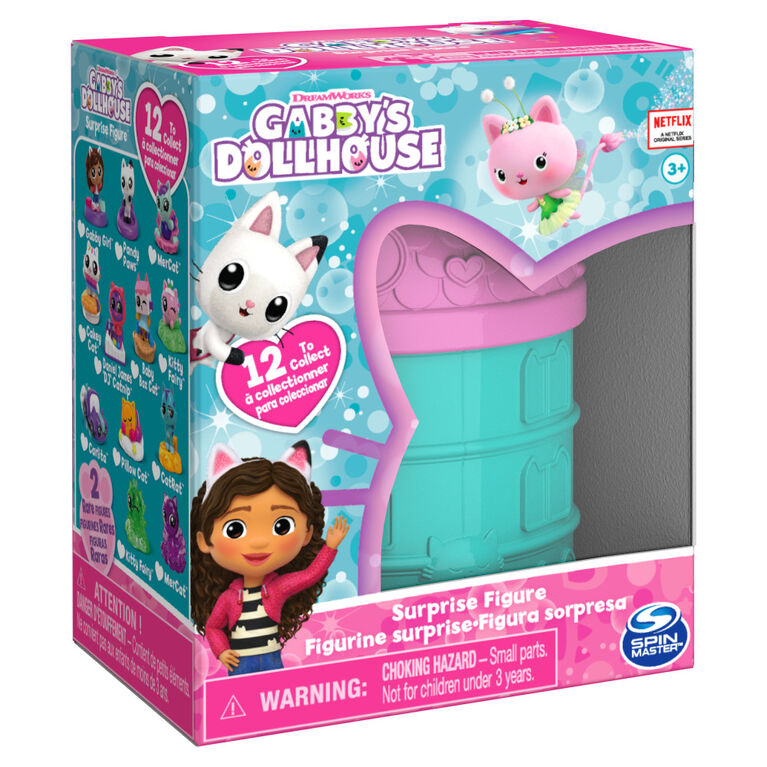 DreamWorks, Gabby's Dollhouse, Mini-figurine surprise et accessoire socle (plusieurs modèles disponibles)