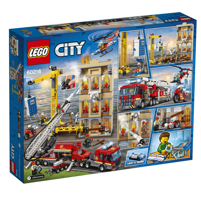 LEGO City Les pompiers du Centre-Ville 60216 (943 pièces)