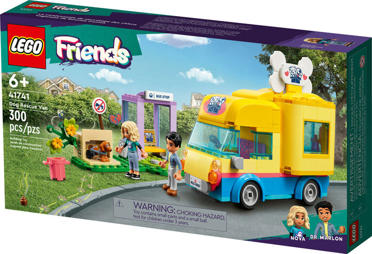 LEGO Friends Dog Rescue Van 41741 Building Toy Set (300 Pieces)