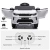 Voltz Toys Land Rover Discovery with Remote, White