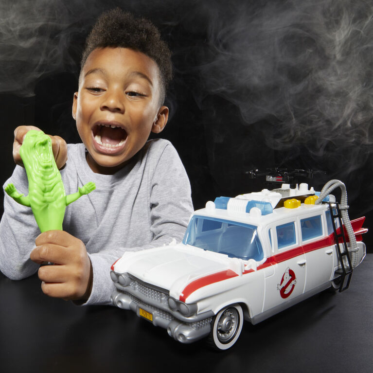 Ghostbusters Track & Trap Ecto-1 Toy Car & Fright Features Ecto-Stretch Tech Slimer, Ghostbusters Toys for Kids, Ages 4+